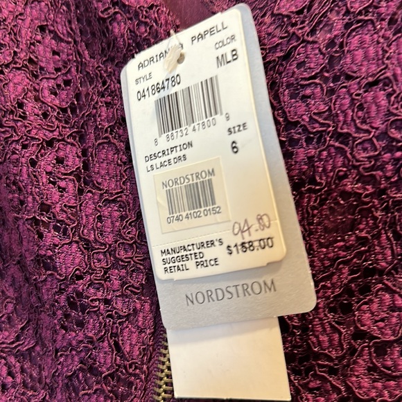 Adrianna Pappell lace-look lined dress | 6 | Mulberry - Picture 9 of 11